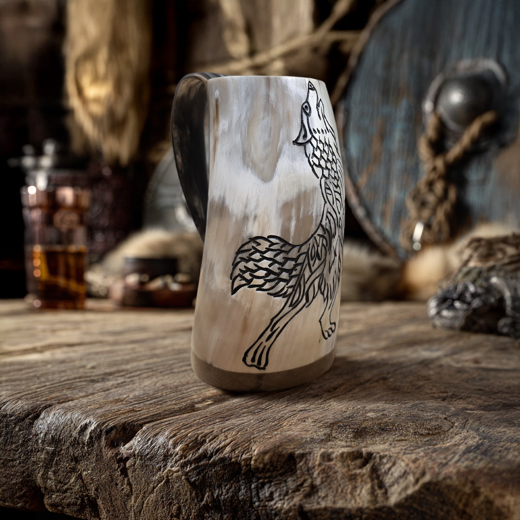 Howling Fenrir Wolf Mug