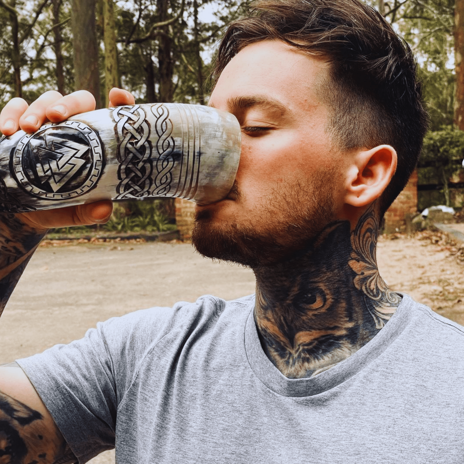Viking Warrior Drinking Horn (preorder)