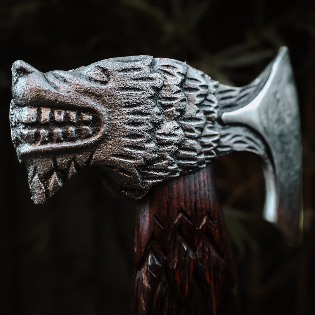 Valhalla Wolf Viking Axe